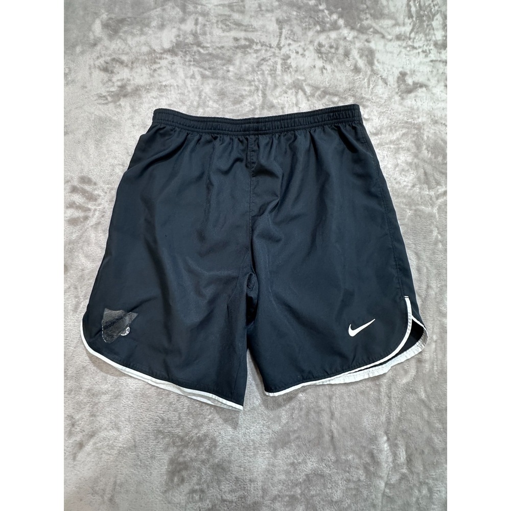 NIKE Dri-FIT Shorts Men M Black White Trim Slim Fit 7" Running Training Flaw